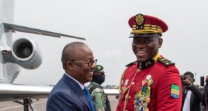 Coup Leader Nguema to Win Election in Gabon Coup Leader Nguema to Win Election Guinea Bissau's President Embaló congratulates Gabon's Military President Nguema on winning the election BEFORE results are announced.