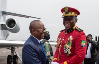 Coup Leader Nguema to Win Election in Gabon Coup Leader Nguema to Win Election Guinea Bissau's President Embaló congratulates Gabon's Military President Nguema on winning the election BEFORE results are announced.
