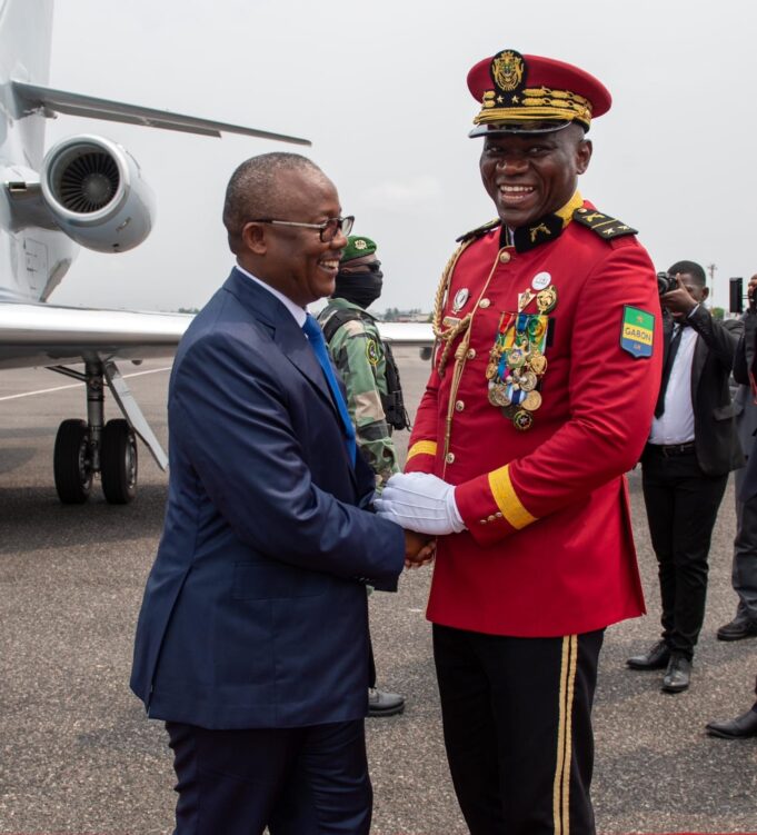 Coup Leader Nguema to Win Election in Gabon Coup Leader Nguema to Win Election Guinea Bissau's President Embaló congratulates Gabon's Military President Nguema on winning the election BEFORE results are announced.