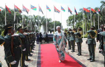Historic First: All-Female Guard of Honour Welcomes Namibia’s President Ndaitwah in Angola Historic First: All-Female Guard of Honour Welcomes Namibia’s President Ndaitwah in Angola