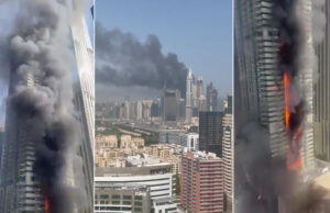 VIDEO: A massive fire breaks out at a tower in Dubai that houses about 4,000 people VIDEO: A massive fire breaks out at a tower in Dubai that houses about 4,000 people