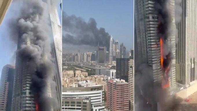 VIDEO: A massive fire breaks out at a tower in Dubai that houses about 4,000 people VIDEO: A massive fire breaks out at a tower in Dubai that houses about 4,000 people
