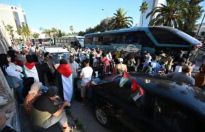 Activists from Tunisia organize a bus caravan traveling overland to Gaza Activists from Tunisia organize a bus caravan