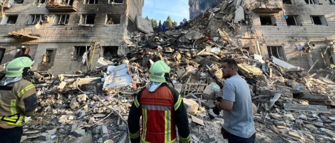 Russia Pounds Kyiv with Over 400 Drones and Missiles in One of the Deadliest Strikes This Year Russia Pounds Kyiv with Over 400 Drones and Missiles in One of the Deadliest Strikes This Year