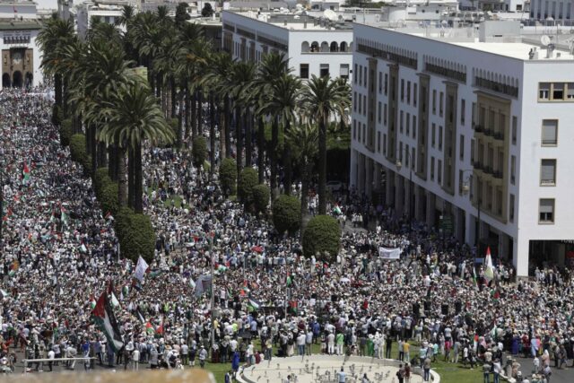 Thousands in Morocco call for end to Gaza war