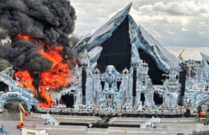 Massive Blaze Destroys Tomorrowland Main Stage in Belgium Before Festival Massive fire destroys Tomorrowland main stage in Belgium ahead of festival