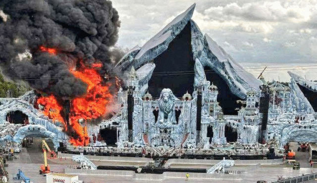 Massive fire destroys Tomorrowland main stage in Belgium ahead of festival