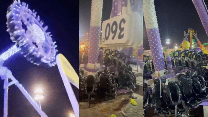 Saudi Arabia: 23 hurt, 3 seriously, when amusement park ride breaks mid-ride Saudi Arabia: 23 hurt, 3 seriously, when amusement park ride breaks mid-ride