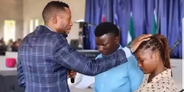 A-photo-of-Kenyan-pastor-Rev-Elidamos-Livingston-Makali-in-his-church-service-previously.PHOTOElidamos-Livingston-Makali-X Pastor Sparks Uproar for Charging Ksh5,000 for ‘Express Prayer’ Service