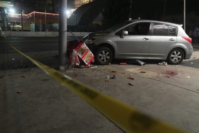Man Shot After Vehicle Hits Crowd Outside Los Angeles Nightclub, Injuring 30 Man Shot After Vehicle Hits Crowd Outside Los Angeles Nightclub, Injuring 30