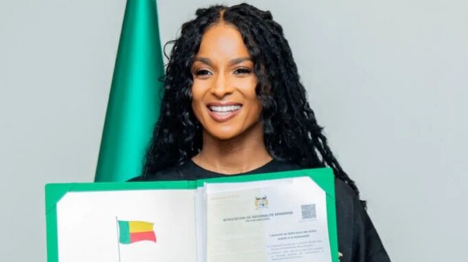 US Grammy winner Ciara becomes citizen of Benin under new slavery-descendants law US Grammy winner Ciara becomes citizen of Benin under new slavery-descendants law