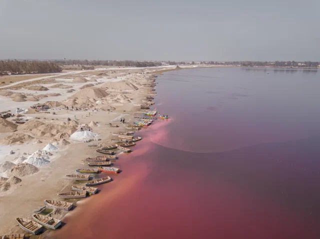 Pink Waters of Lac Rose in Senegal Make a Comeback After Nearly Three Years