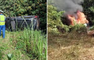 Angry Embu Residents Set Ablaze Car Linked to Woman Rep Njoki Njeru After Deadly Accident Black Toyota Prado crashes near Kapigazi Bridge, killing a boda boda rider and his passenger. Locals suspect the car was part of Embu Woman Rep Njoki Njeru’s convoy. Enraged residents torch the vehicle in protest, demanding justice. State House distances itself, denying the Prado is linked to the presidential escort. Chaos erupts just hours after President Ruto attended a diocesan event in the area. Deadly Crash Sparks Public Outrage Tension boiled over in Embu County on Sunday evening after a black Toyota Prado believed to be linked to a government convoy was involved in a horrific crash near Kapigazi Bridge. The collision claimed the lives of a boda boda rider and his passenger, both of whom later died in hospital after being rushed for emergency treatment. Convoy Claims Stir Confusion Eyewitnesses say the Prado appeared to lose control on impact, plunging into a ditch at the roadside. While no official occupant of the SUV was harmed, the tragedy quickly escalated as word spread that the car was allegedly part of Embu Woman Representative Njoki Njeru’s convoy. Residents who gathered at the scene became increasingly angry, blaming reckless driving and lack of accountability from the political class. Vehicle Burned as Tensions Explode What began as a tragic road accident turned into a public spectacle of rage, with locals eventually setting the Prado on fire in broad daylight. The crowd demanded action and justice for the two victims, accusing leaders of operating above the law while ordinary citizens bear the consequences. Was It Ruto’s Escort? State House Responds The situation grew murkier after some residents and early reports claimed the Prado was part of President William Ruto’s motorcade, as he had been attending the 35th Diocesan Anniversary at St. Mark’s Kigari College in the same county that day. However, State House quickly issued a denial, clarifying that the vehicle had no connection to the presidential escort. “The vehicle in question is not affiliated with any presidential security unit,” an official from the Office of the President stated. Calls for Transparency and Accountability As investigations continue, pressure is mounting on local and national authorities to clarify the vehicle’s ownership, provide answers to the grieving families, and restore trust among the public. Locals have vowed not to relent until someone is held responsible for the deaths — turning this from a simple road crash into a flashpoint for deeper frustrations with leadership and justice in the country.