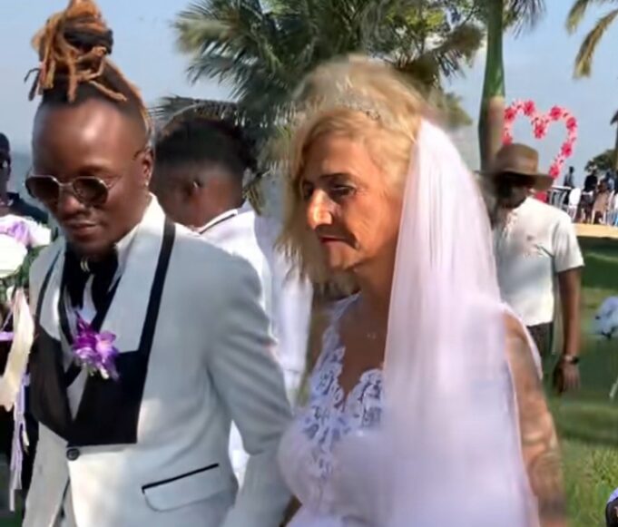 Young Ugandan Artist Weds 60-Year-Old Mzungu Lover in Lavish Wedding