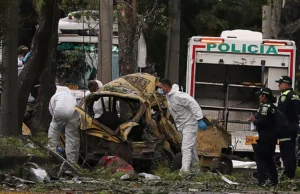Car Bomb and Attack on Helicopter in Colombia Kill at Least 17, Including Police Officers Car Bomb and Attack on Helicopter in Colombia Kill at Least 17, Including Police Officers