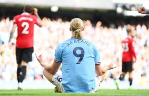 Erling Haaland doubles up as City sweep United aside in Manchester derby Erling Haaland doubles up as City sweep United aside in Manchester derby