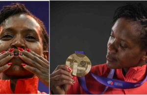 Faith Kipyegon’s Kenyan flag-inspired nails grab attention as she claims a record fourth world title. Faith Kipyegon’s Kenyan flag-inspired nails grab attention as she claims a record fourth world title.