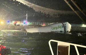 1 dead after Emirates plane slides off Hong Kong runway, apparently hits ground vehicle 1 dead after Emirates plane slides off Hong Kong runway, apparently hits ground vehicle