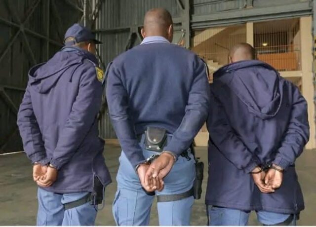 Three Police Officers Arrested
