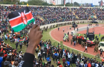 Heavy Security After Deadly Violence in Kenya as Thousands Turn Out to Mourn Former PM Odinga Heavy Security After Deadly Violence in Kenya as Thousands Turn Out to Mourn Former PM Odinga