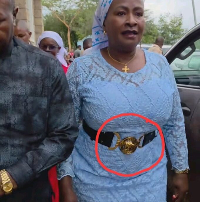 “Pesa Iko” Wavinya Ndeti Attends A Church Service Wearing A Belt That’s Worth Over Kshs 70,000 Photo Courtesy