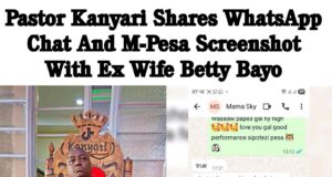 Kanyari Posts M-Pesa Receipts Showing KSh117,500 Fee Payment for Son & Recent ksh 75k For PS5 Screenshot Courtesy