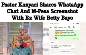 Kanyari Posts M-Pesa Receipts Showing KSh117,500 Fee Payment for Son & Recent ksh 75k For PS5 Screenshot Courtesy