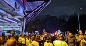 Tension at Villa Park as Pro-Palestine and Israeli Supporters Clash Before Europa League Match Tension at Villa Park as Pro-Palestine and Israeli Supporters Clash Before Europa League Match