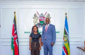 No Hard Feelings As Muthoni Meets PS Who Allegedly Refused To Sign Her Papers To Brazil For the 72hrs Tree Hugging World Record Photo Courtesy