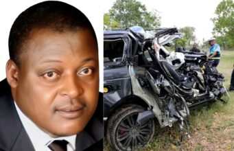 Revealed: How Cyrus Jirongo’s Range Rover Crashed in Nairobi While He Was Drunk Before He Died in Naivasha Photo Courtesy