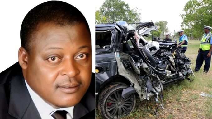Revealed: How Cyrus Jirongo’s Range Rover Crashed in Nairobi While He Was Drunk Before He Died in Naivasha Photo Courtesy