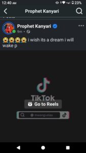 Screenshot Courtesy Pastor Kanyari Post