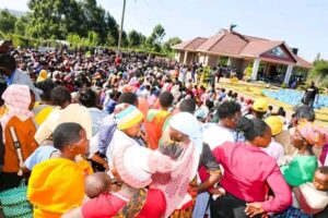 Bomet Women Rep Linet Chepkorir alias Toto at her rural residence in Chemomul. PHOTO/Courtesy