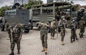 Tension as KDF Officer Shot Dead While Escaping Military Camp With Suspected Stolen Items From His Fellows Photo Courtesy