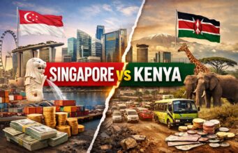 Singapore vs. Kenya: Why ‘Potential’ is the Biggest Lie Politicians Tell Us Geography isn't our problem. Singapore is roughly the size of Nairobi County, yet its economy is 5 times larger than the entire Republic of Kenya. PHOTO/File/newsaih.com