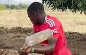 “It Was Time” Kenyan Man Captured Destroying His Father’s Grave After 24 Years Since Burial Reveals Why. "It Was Time" Kenyan Man Captured Destroying His Father's Grave After 24 Years Since Burial Reveals Why.