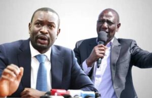 Sifuna Blasts Ruto Over “Singapore Dream” Following Personal Attack on Kalonzo Musyoka Edwin Sifuna & President Ruto Photo Courtesy