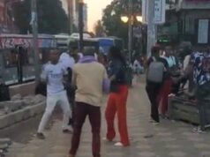 Chaos Erupts in Nairobi CBD as Kenyan Man Exchange Serious Blows with a Matatu Conductor For Seducing His Girlfriend & Demanding for Her Mobile Number Chaos Erupts in Nairobi CBD as Kenyan Man Exchange Serious Blows with a Matatu Conductor For Seducing His Girlfriend & Demanding for Her Mobile Number