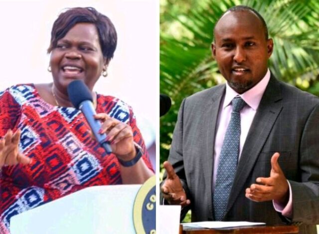 ODM Party Chair Gladys Wanga and Senator Junet Mohamed / Photo Courtesy ODM Party Chair Gladys Wanga and Senator Junet Mohamed / Photo Courtesy