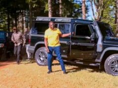 Pesa Iko!! President Ruto Seen Driving an Indigenous Multimillion Worth Car Model in His Local Area Koilel Photo Courtesy: The INEOS Grenadier Car)