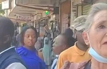 Mzungu Beggar in Nairobi CBD in Trouble After Breaking Matatu Side Mirror as Video Goes Viral Mzungu Beggar in Nairobi CBD in Trouble After Breaking Matatu Side Mirror as Video Goes Viral