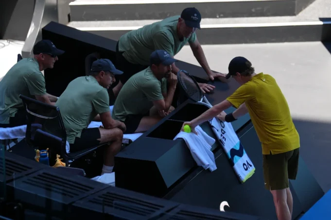 Heat Rule Saves Sinner as Champion Fights Back to Stay Alive at Australian Open Heat Rule Saves Sinner as Champion Fights Back to Stay Alive at Australian Open